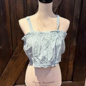 Merokeety super crop top minty/greenish blue